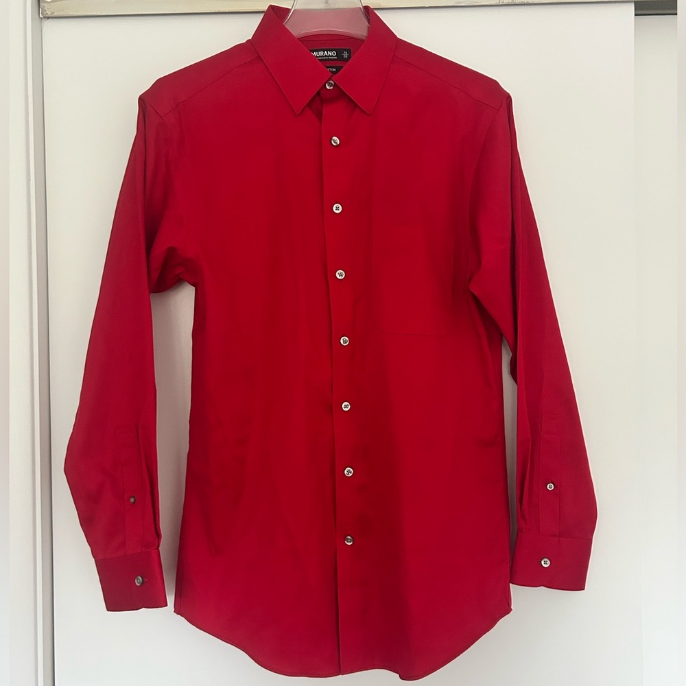 Murano Red Classic Dress Shirt NWOT